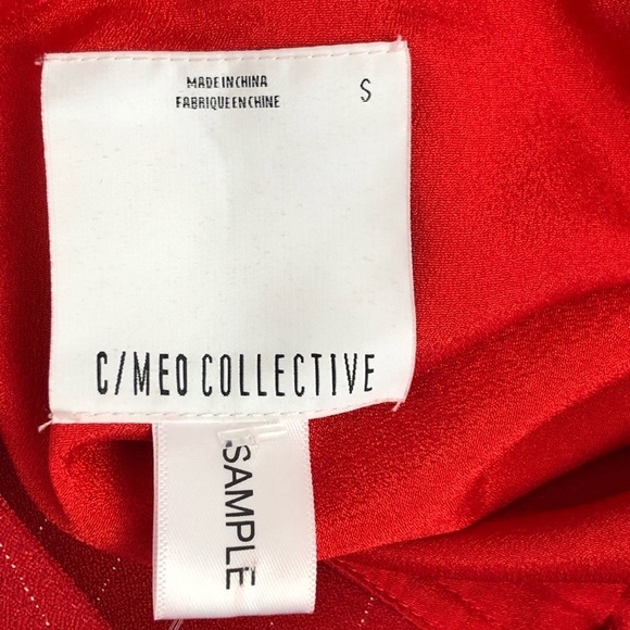 C/MEO collective Red pinstripe pinafore double breasted dressed - Picture 5 of 10